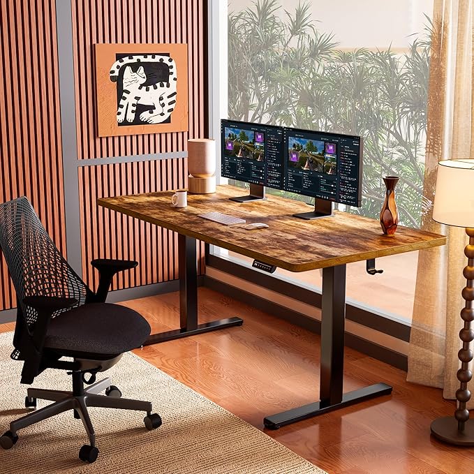 ErGear Height Adjustable Electric Standing Desk, 55 x 28 Inches Sit Stand up - Image 2