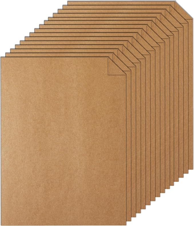 Silunkia 28 Sheets Brown Cardstock 8.5 x 11 Kraft Paper, 92lb Heavyweight paper by Silunkia