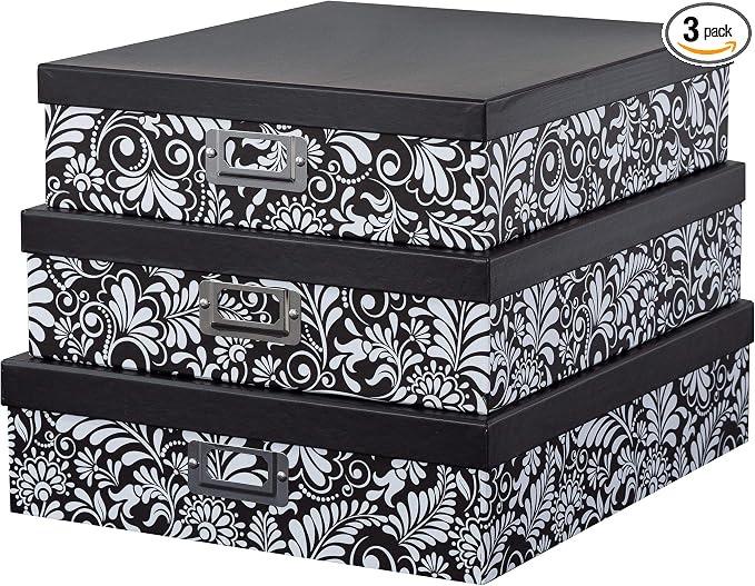 Soul & Lane Modern Botanical Decorative Cardboard Boxes by SoulLane