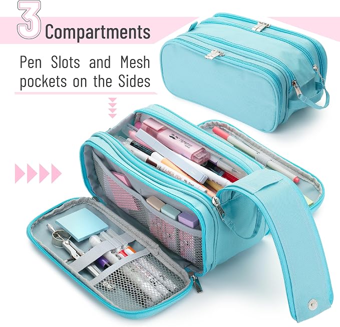 Mr. Pen - Large Capacity Pencil Case - Big Pencil Pouch - Pen Bag - Image 2