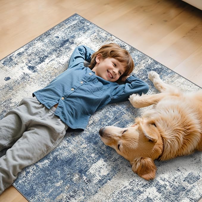 Office Chair Mat for Hardwood Tile Floor, Abstract 48"X 60" Desk Mats for - Image 7
