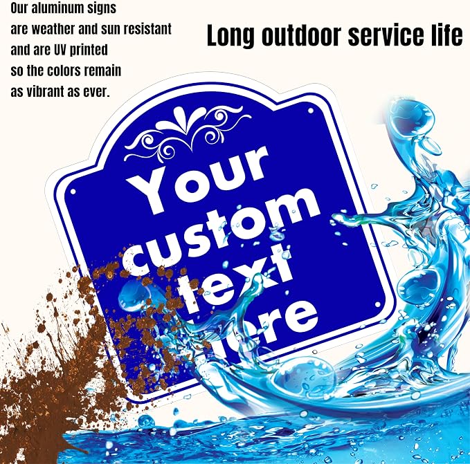 Custom Sign, Custom Indoor/Outdoor Decorative Sign，Aluminum Weatherproof Metal - Image 3
