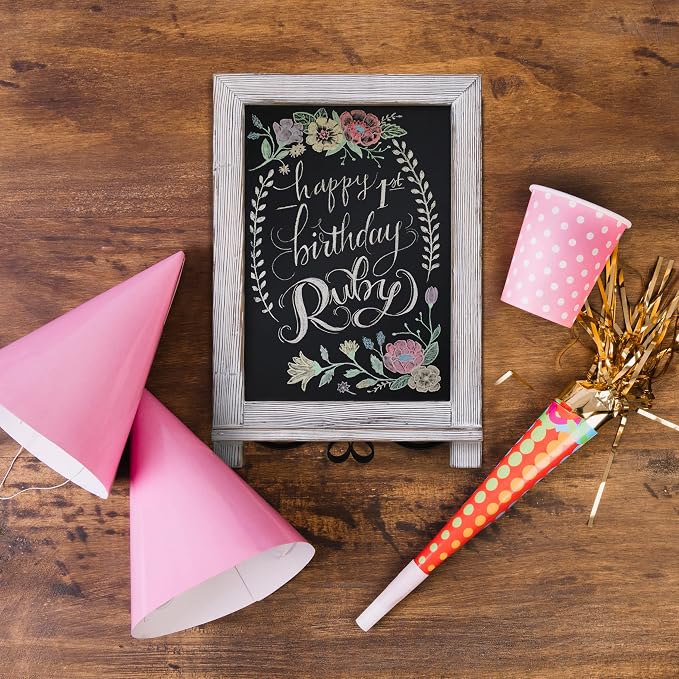 HBCY Creations Rustic Whitewash Tabletop Chalkboard Sign / Hanging Magnetic - Image 7