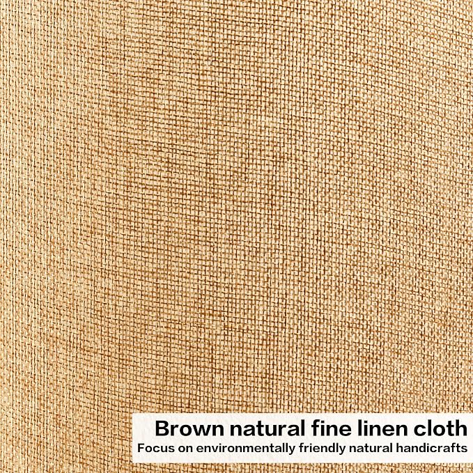 GO&SO Set of 2 Brown Medium Drum Lamp Shades 13" Top x 13" Bottom x 10" High - Image 3