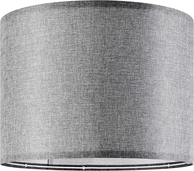 Set of 2 Large Drum Lamp Shades Modern Lamp Shade 16" Top x 16" Bottom x 12" - Image 6