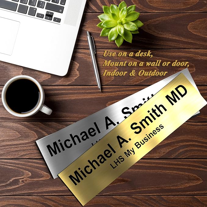 Personalized Name Sign with Name Plate Holder, with Choice of Mounting - Image 9