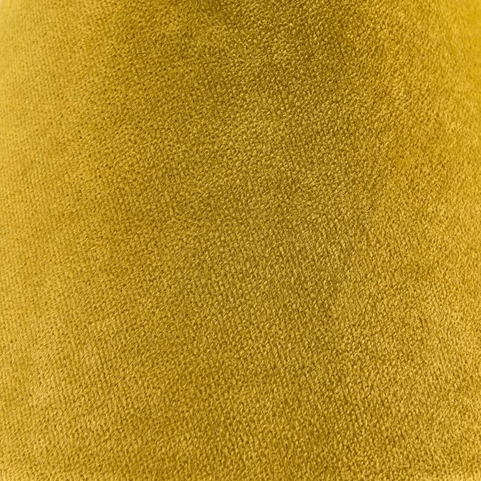 GO&SO Set of 2 Large Drum Yellow Velvet Lamp Shade -16" Top x 16" Bottom x 12" - Image 3