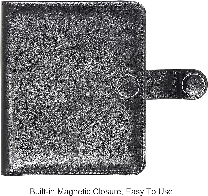 Wisdompro Business Card Book Organizer, Premium PU Leather Wallet Name Credit - Image 5